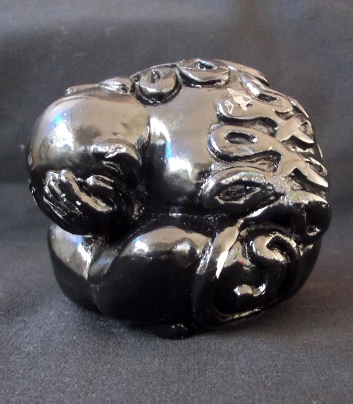 Look Om Pid Ta Yant Yung 3 Inch Bucha Statue - Nuea Pong Chinabanchorn 'Twee Sap' edition 2549 BE - Por Tan Khai - Wat Lam Nao - 3 Blessing ceremonies with 9 Khao or Master Monks