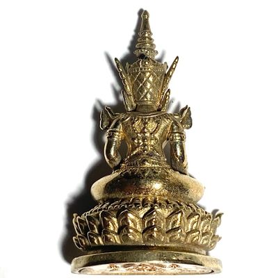 Pra Kring Nang Paya Song Krueang Pim Yai (Large) 4 x 2.5 Cm - Nuea Khan Long Hin - Sethee Nang Paya 2556 BE Edition - Wat Nang Paya