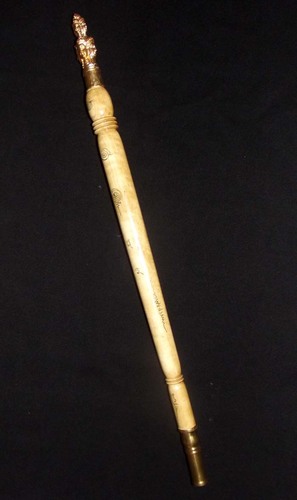 Kata Sri Maha Prohm (Brahma Wand) - Nuea Mai Saksit - Magic Wand made from Holy Wood - Luang Por Prohm (Khao Or Master) 14 Inches Long - Wat Ban Suan 2555 BE