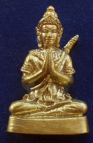 Khun Phaen Maha Sanaeh Ud Pong Maha Prai (Maha Prai Powder inserted in base) - Nuea Tong Pasom - Por Tan Prohm - Wat Palanupap