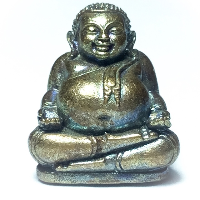 Pra Sangkajjai Arahant of Wealth and Happiness Nuea Sadta Loha 7 Sacred Metals Magic Powders in Base 2558 Luang Por Raks Analayo