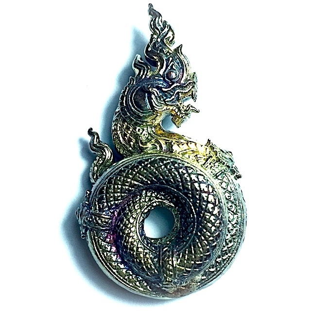 Buang Nakabat Muan Hang Naga Sling to Catch Wealth and Treasures - Nuea Sadta Loha  Luang Por Raks Wat Sutawat Vipassana
