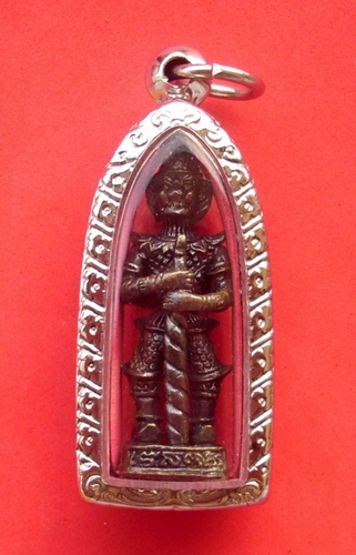 Taw Waes Suwan Song Hnaa (two faced Waes Suwann with Deva and Yaksa face) Luang Por Goy - Wat Khao Din Dtai - stainless steel casing included