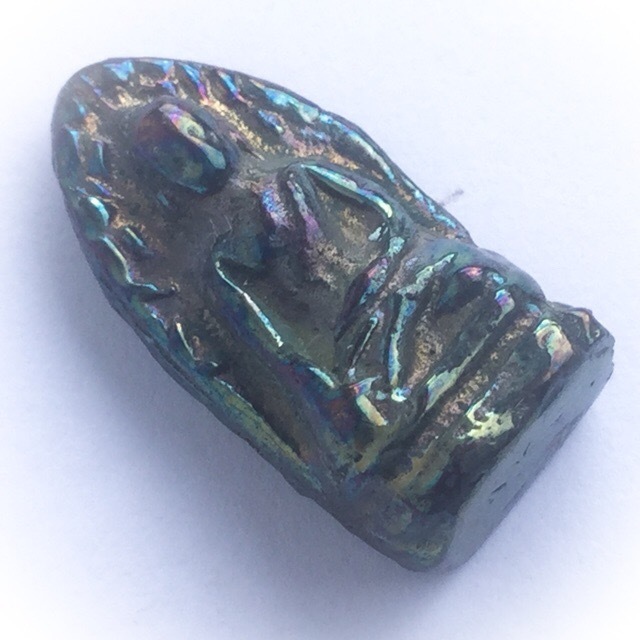 Pra Rod Lampun Benjapakee amulet - Nuea Lek Lai Nam Neung See Peek Malaeng Tap - Luang Por Huan - Wat Putai Sawan 2548 BE
