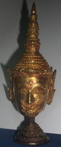 Siarn Pra Laks (Lakshman Kroo Mask) Bucha for altars - Wai Kroo 2551 BE - Luang Phu Ka Long - Wat Khao Hlaem - Extremely Rare Item