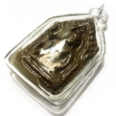 Pra Khun Phaen Ongk Kroo Chae Nam Man Prai Look Krok Pong Plai Gaew - Pure Prai Powders, Ground Bones and Funeral Ashes, Prai Oil 1 Takrut - Ajarn Somsak Montr Kroo Kama Taep