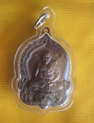 Rian &#39;Amazing&#39; Wai Kroo Luang Por Phern Riding Tiger Monk Coin - Wat Bang Pra 2541 BE