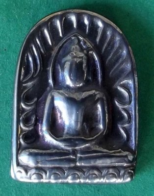 Pra Sum Gor (Benjapakee amulet) - Nuea Lek Lai Nam Neung See Peek Malaeng Tap (Buddha in Meditation made from pure Lek Lai) - Luang Por Hone (Huan) - Wat Putai Sawan