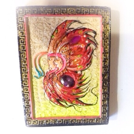Taep Fa Din Pim Jumbo Butterfly King - Precious Gems + 2 Silver Takrut - Kroo Ba Krissana - Kammathana 56 Edition