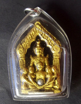 Khun Phaen Sam Aathan &#39;Ongk Kroo&#39; - &#39;Na Sam Hmaan&#39; edition 2554 BE  - Soaked in Kali Oil - 2 Pearls, Brahma Locket, 9 Takrut, 4 Nang Lorm, Ma Saep Nang, Mae Bper and Yintong spells - Luang Por Saman