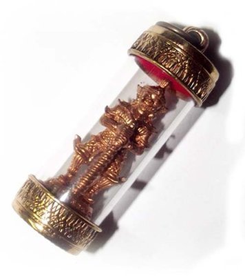 Taw Waes Suwan Gae Pi Chong Edition 2555 BE - Nuea Samrit - Sacred Bronze with Powders &amp; 1 Silver Takrut in Base - Luang Por Foo - Wat Bang Samak