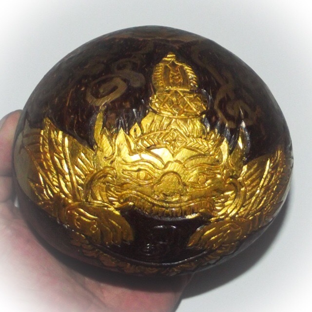 Kala Ta Diaw One Eyed Coconut with Rahu Asura Deva - Maha Ud Pokasap Sado Kro - Luang Por Prohm Wat Ban Suan 2550 BE