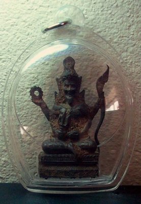Por Phu Ruesi Narai 4 Gorn Nuea Te Din Thai - with waterproof casing - Lp Daeng Wat Huay Chalong - Uttaradit