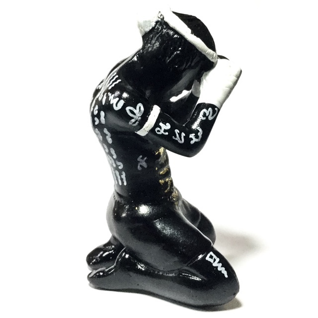 Hun Payont Nak Muay Wai Kroo Ghost Soldier Muay Thai Sak Yant Warrior 3 Inches High - Ajarn Uten