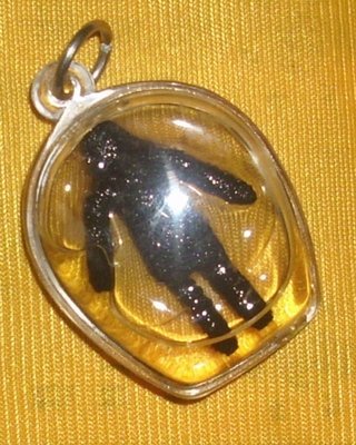 Hun Payont effigy for good business, love and popularity (Black color for Men) - Luang Por Pramote, Wat Khao Changum