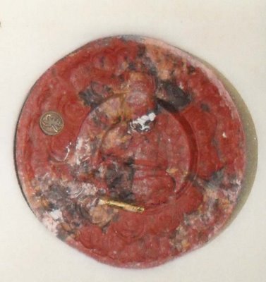 Pra Luang Por Ngern - Luang Por Tuad 2 sided sacred powder amulet with Tagrud and Look Namo inserts - Nuea Gon Krok - Wat Rai 2552 BE