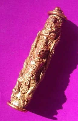 Takrut Lor Paya Krut Nak Giaw Jab Hlak (Garuda and Nagas grabbing pillar - Keeper of Justice and Peace, Weapon Protector) Last Edition - Pra Ajarn Pakorn - Wat Tham Pha Daen