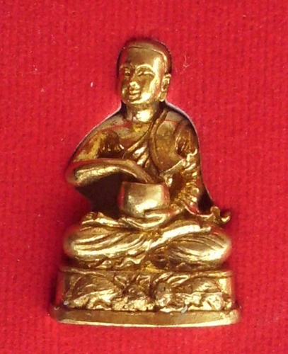 Pra Sivali Jok Badtr (Sivali Arahant eating from almsbowl) - Nuea Tong Fa Badtr (almsbowl lid metal) - Run Wai Kroo 2554 BE - Kroo Ba Krisana Intawano Pra Sivali Jok Badtr (Sivali Arahant eating from almsbowl) - Nuea Tong Fa Badtr (almsbowl lid metal) - Run Wai Kroo 2554 BE - Kroo Ba Krisana Intawano