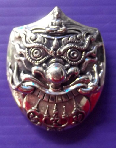 Rahu Kam Duang - Nuea Tong Khaw - 3 Takrut Serm Duang + Garuda - &#39;Baramee Phu Jao&#39; edition 2555 BE - Luang Phu Naen Kampiro - Wat Ban Kaset Tung Sethee