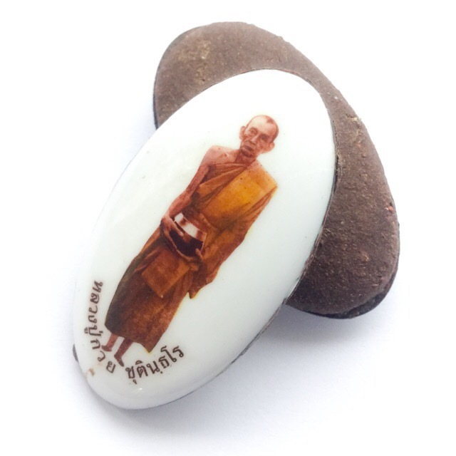 Locket Luang Phu Guay  Wat Kositaram Ud Pong - Guru Monk Lineage Worship Amulet  - Ajarn Meng Khun Phaen