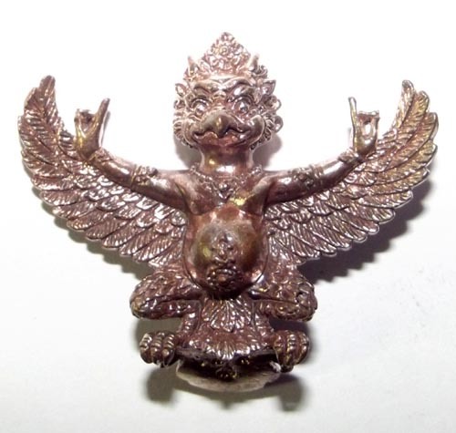 Paya Krut Tibet - Hmeun Larn Riak Sap Rap Choke - Nuea Samrit Rom Dam (Dark Bronze) - Jao Sua Nirandtarai Edition 2555 BE - Pra Ajarn Daeng Opaso
