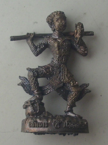 Jao Ngo Pha Mahassajan Jindamanee Riak Sa Riak Ngern Pokasap statuette - Luang Por Daeng Duang Sethee