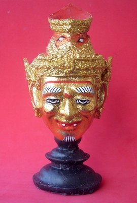 Ruesi Por Gae Dta Fai Mini Kroo Mask Deity for small Altars and Travelling Bucha
