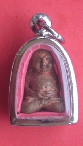 Pra Sangkajjai (Loi Ongk - no hair)  Pim Ikkiw Chang  - Song Nam 54 edition - Nuea Tong Daeng Tuean - Por Tan Bun Hai - Wat Ta Muang (case included)