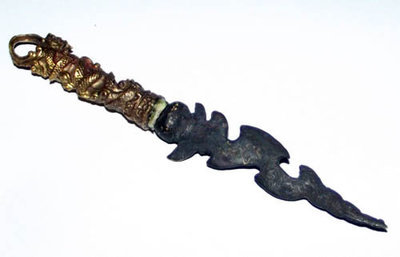 Mitmor Rit Normo Khao Or Nak Giaw - Ritual Knife with Sacred Inscriptions and Naga Handle - Luang Por Prohm