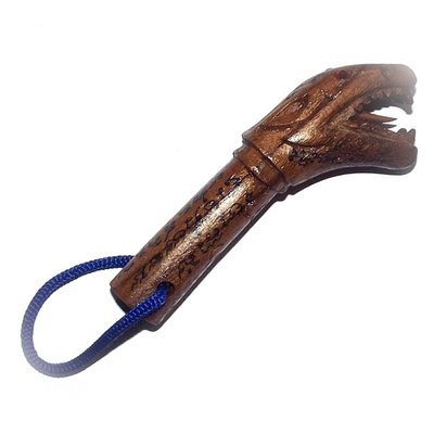 Palad Khik Hua Chamot Nuea Mai Saksit Fang Ploi 4 Inches Civet Head Lingam Amulet - Luang Por Jidtr Wat Taep Nuan Tip