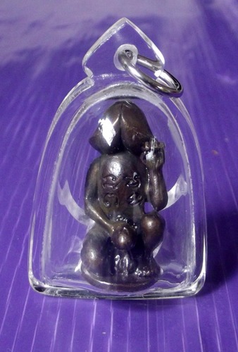 Palad Khik Maha Lap Kaa Khaay Ram Ruay - Nuea Loha Aathan Ud Pong (Sorcerous Alchemical metal with sacred powder filling) - Luang Phu Ka Long - Wat Khao Laem - Casing Included