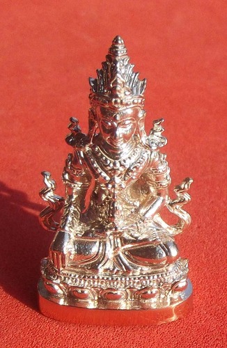 Pra Kring Rakang Luang - Nuea Nava Gae Ngern (9 metals and Silver) with Gold Micron Casing - Kroo Ba Aryachat - Wat Saeng Gaew Potiyan 1.9 x 3 Cm Pra Kring Rakang Luang - Nuea Nava Gae Ngern (9 metals and Silver) with Gold Micron Casing - Kroo Ba Aryachat - Wat Saeng Gaew Potiyan 1.9 x 3 Cm