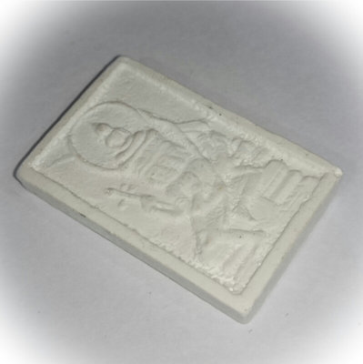 Pra Prohm See Gorn Pim Lek (small) 2522 BE +  4 Faced Brahma Amulet in Snow White Puttakun Powders - Luang Phu Doo - Wat Sakae