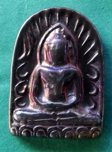 Pra Sum Gor (Benjapakee amulet) - Nuea Lek Lai Nam Neung See Peek Malaeng Tap (Buddha in Meditation made from pure Lek Lai) - Luang Por Hone (Huan) - Wat Putai Sawan