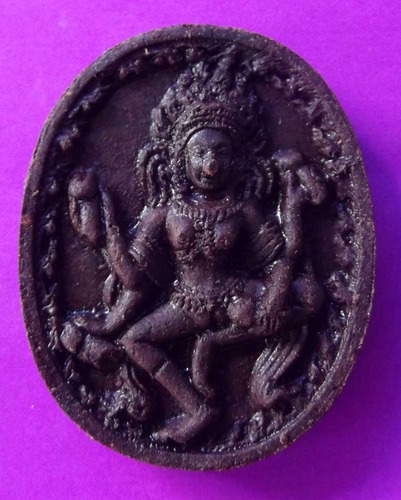 Mae Yua Mueang Maha Sanaeh &#39;Ongk Kroo&#39; - Love Charm, Gambling and Business amulet - 2 Takrut + Chin Aathan Relic insert - Luang Ta Liang - Wa Khao Rang