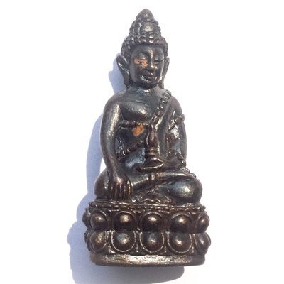 Pra Kring Bpiyasilo Medicine Buddha Amulet 84th Birthday Edition 2552 BE - Nuea Nava Loha - Luang Phu Juea Wat Klang Bang Gaew