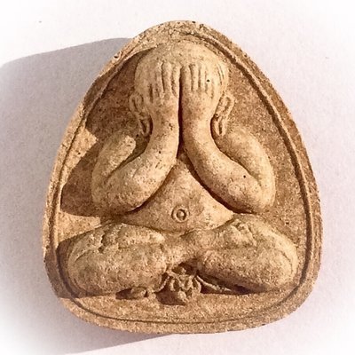 Pra Pid Ta Udom Sap Run Raek 2526 BE - 1st Edition 91st Birthday Celebration Amulet - Luang Phu Ban - Wat Mae Ya