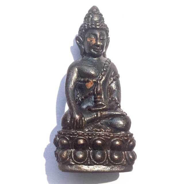 Pra Kring Bpiyasilo Medicine Buddha Amulet 84th Birthday Edition 2552 BE - Nuea Nava Loha - Luang Phu Juea Wat Klang Bang Gaew