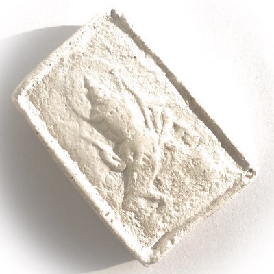 Pra Nuea Prohm Pim Yai (Large) 2517 BE First Edition -  4 Faced Brahma Amulet in Snow White Puttakun Powders - Luang Phu Doo - Wat Sakae