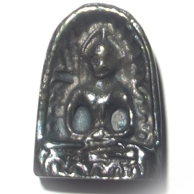 Pra Sum Gor (Benjapakee amulet) - Nuea Lek Lai Nam Neung See Peek Malaeng Tap (Buddha in Meditation made from pure Lek Lai) - Luang Por Hone (Huan) - Wat Putai Sawan 2548 BE