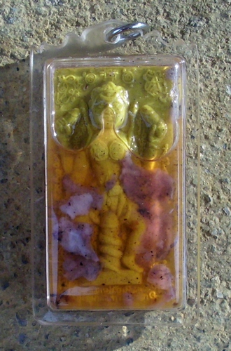 Sadej Mae Yua Mueang Pim Lek (Pra Mae Uma Sep Gam; Kali in Sexual Posture) - Ajarn Hmom Niranam Traibhumi (yellow edition) - Powerful Maha Sanaeh attraction charm