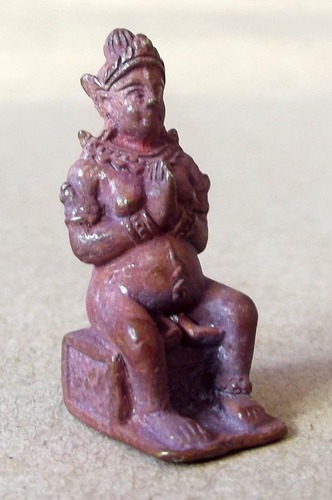 Nang Pim Sao Ha (I Dam Sen) 2553 BE - Nuea Tong Daeng Thuean Phiw Fai Ud Pong Prai (Sacred metallic alloy with Prai Powder inserted) - Luang Phu Ap - Wat Tong Sai