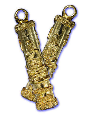 Takrut Maha Sethee Maha Mongkol  Nuea Tong Tip (Divine Brass) - &#39;Gathin 55 Maha Mongkol&#39; Edition- Luang Por Tuad / Por Tan Klai - Wat Jan Dee 2555 BE