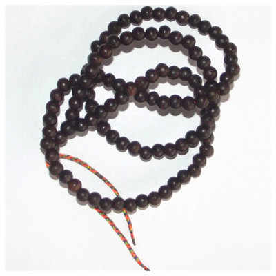 Prakam Suad Montr Bhavana Kata - High Quality Buddhist Prayer Bead Rosary for Chanting and Meditation (Small Beads) - made from Holy Wood - 108 Beads