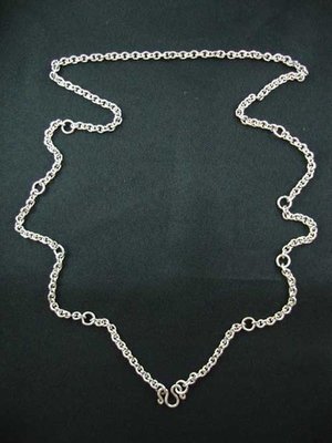 Stainless Steel Neck Chain for Amulets - Medium Double Gauge for Ladies or Men - from 1 to 9 amulets attachable 32 Inches long