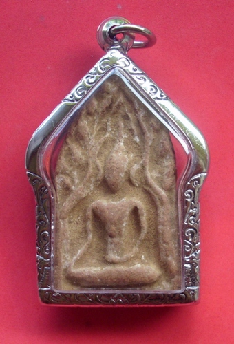 Pra Khun Phaen Sum Laem - Nuea Din Phao (baked sacred clays) - Luang Phu Suang 2519 BE - Tewada Len Din (500 year old monk)