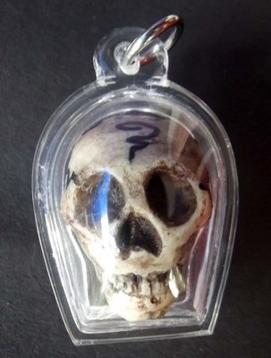 Prai Grasip Maha Sanaeh (Ghost Whisperer for Gambling, Protection and Love) - Nuea Pong Aathan Luan Pasom Look Krok - Luang Ta Naen - Pha Cha Boran Sri Saket 2554 BE - Waterproof Casing Included