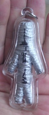Hun Payont Baeb Boran Fang Takrut 1 Dork (Silver Version) first edition - Ancient formula Hun Payont effigy - Luang Por Bpun Tammabalo