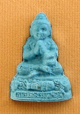 Kumarn Tong Loi Ongk &#39;Run Ruay Chat Nee&#39; (rich in this lifetime edition) - Nuea Wan 108 (blue color) - empowered by 108 Masters of Kumarn Tong at Wat Paya Suren