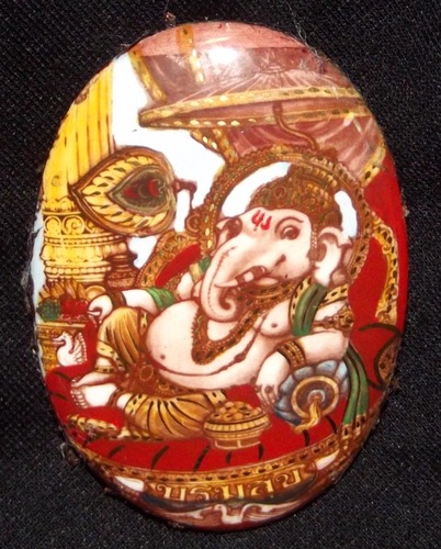 Locket Pra Pikanes Boroma Sukh Pim Jumbo (Ongk Kroo) - &#39;Run Boroma Sukh&#39; Edition with Sivali Arahant Relics 2 Takrut and Gemstones - Luang Por Pramote - Wat Khao Changum 2553 BE - Only 59 Made